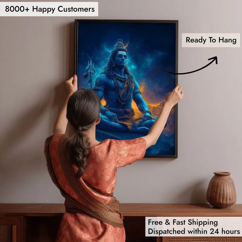 Peaceful Mahadev Meditating III Archival Paper Wall Art media 5