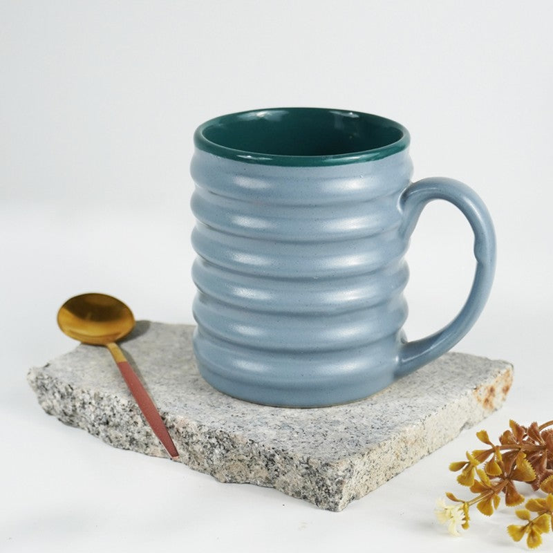 Calm Ceramic Coffee Mug (260 mL Each) - Set Of Two media 5