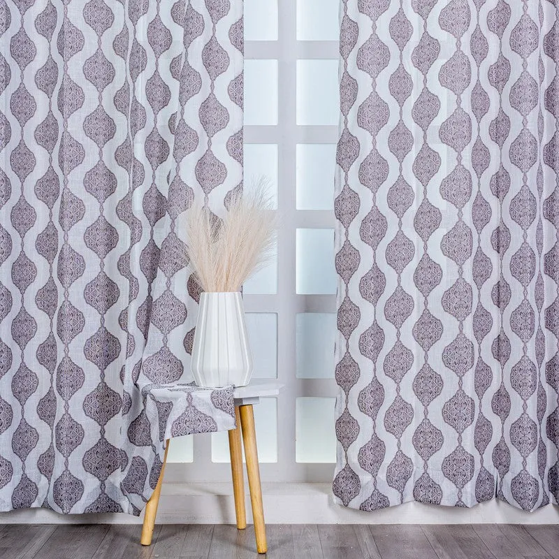 Param Kala Grace Curtain - Set Of Two media 1