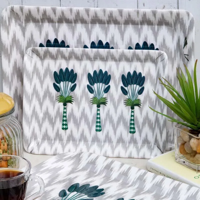 Coco Leaves Serving Tray - Set Of Three media 1