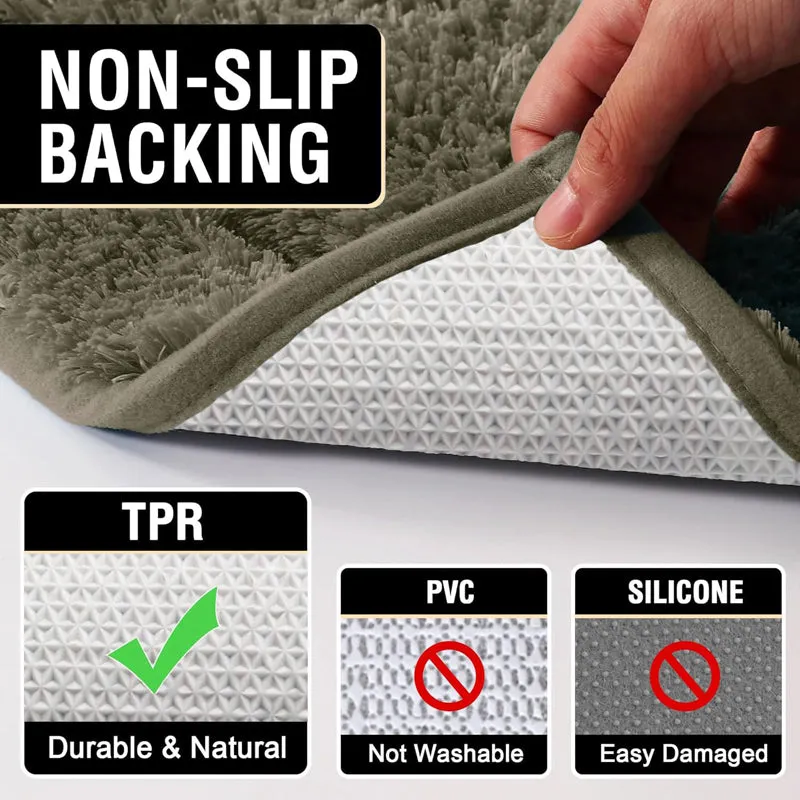 Toronto Touch Microfiber Bath Mat - Olive Green media 6