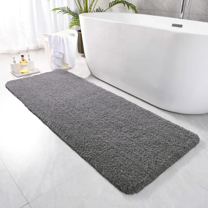 Nuo Luxe Micro Fiber Runner Rug - Silver media 1