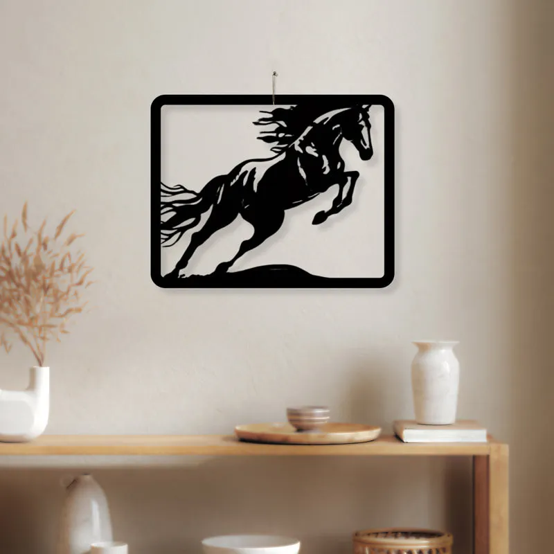 Leaping Pony Iron Wall Accent media 1
