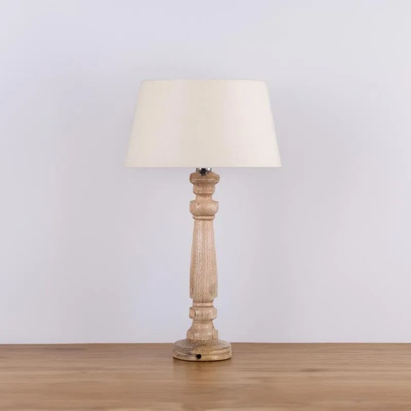 Blissful Beam Fabric Table Lamp - White media 3