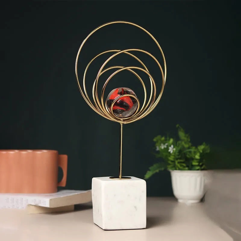 Crystal Misania Showpiece - Gold media 1