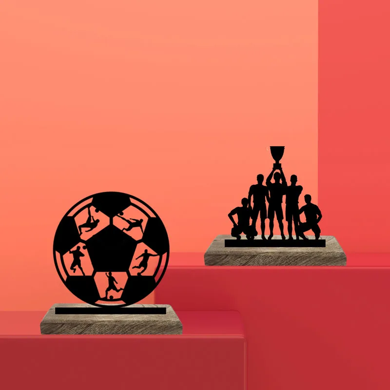 Soccer Fan Club Showpiece - Set Of Two media 1