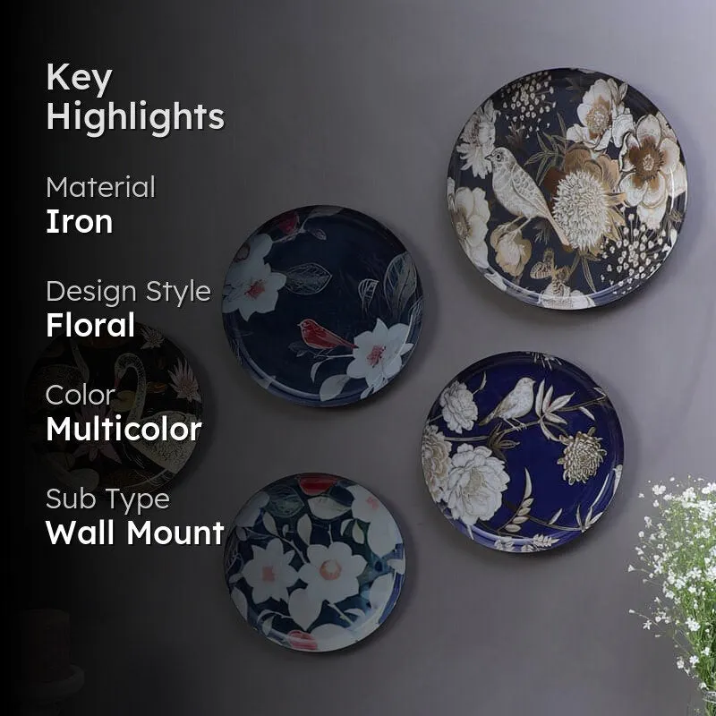 Bloom Chirp Wall Plate - Set Of Five media 2
