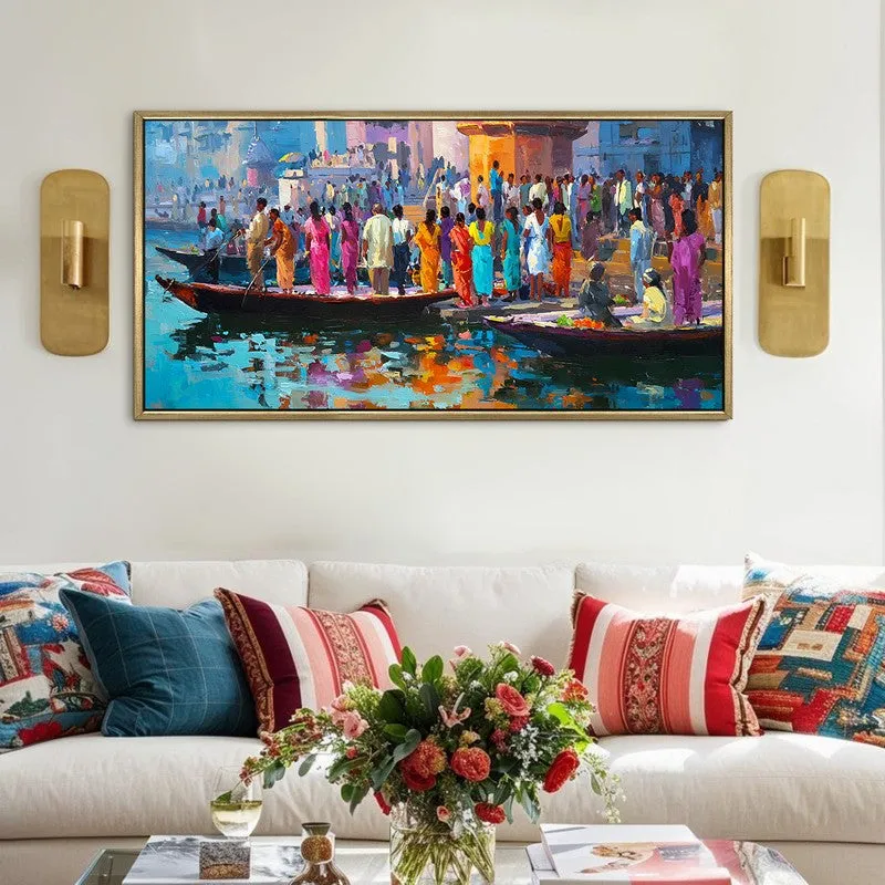 Floating Stories of Banaras Wall Art media 3
