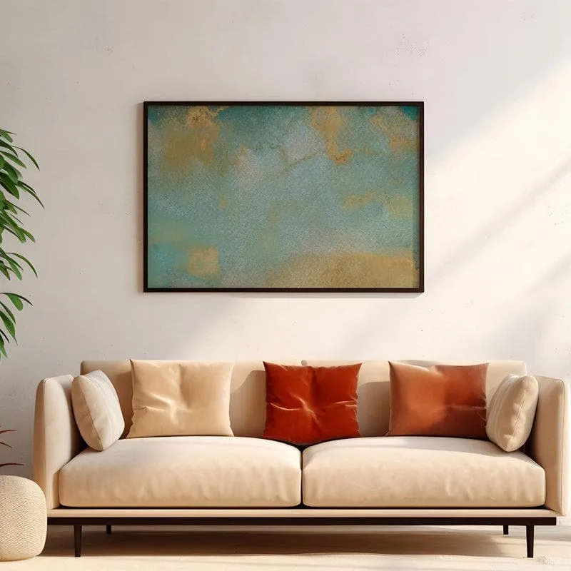 Gold Galore Wall Painting - Black Frame media 4