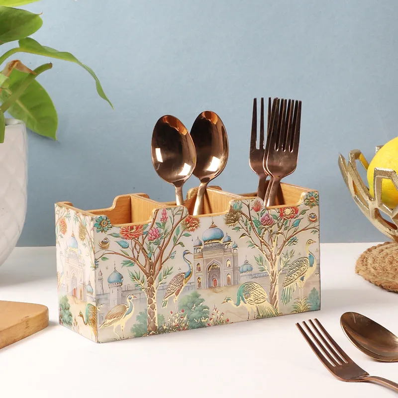 Royal Eden Tri-Compartment Cutlery Stand media 1