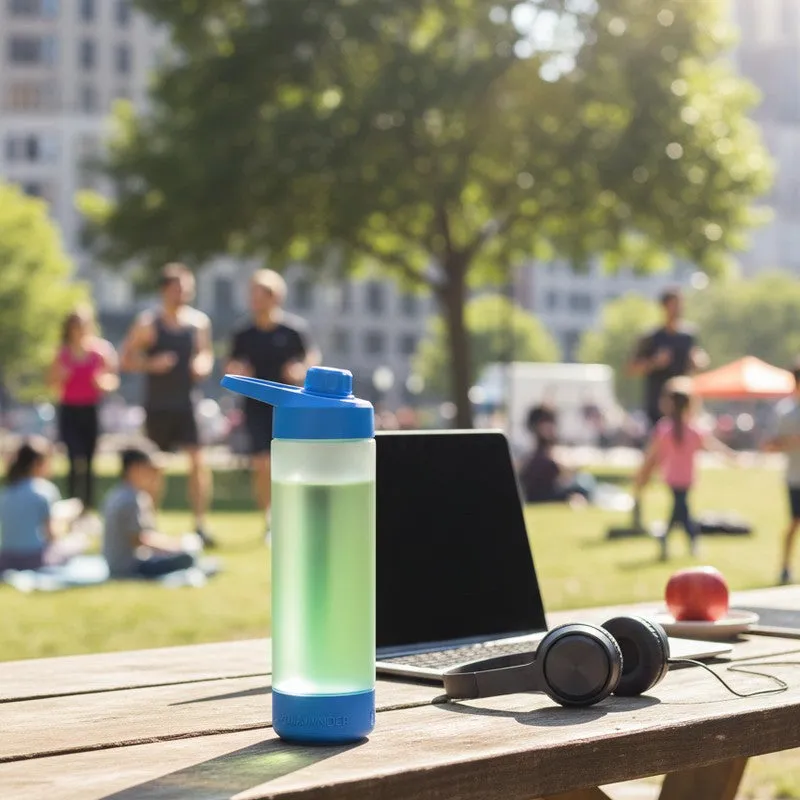 Sound and glow of Hydration Smart Water Bottle - Blue (770 mL) media 4