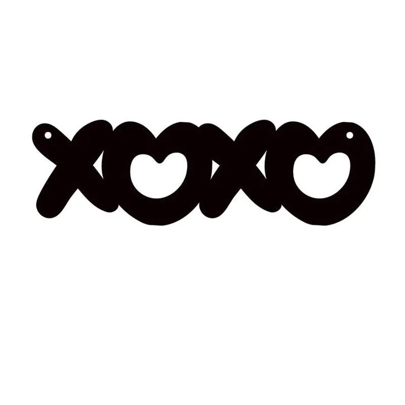 XOXO Typography Mild Steel Wall Accent media 3