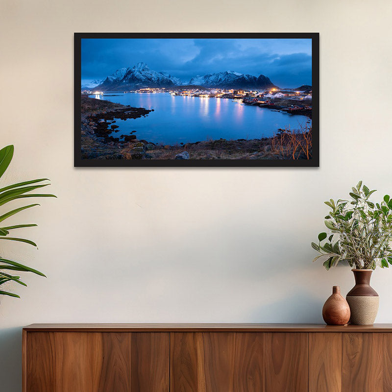 Midnight Lumina Canvas Wall Painting