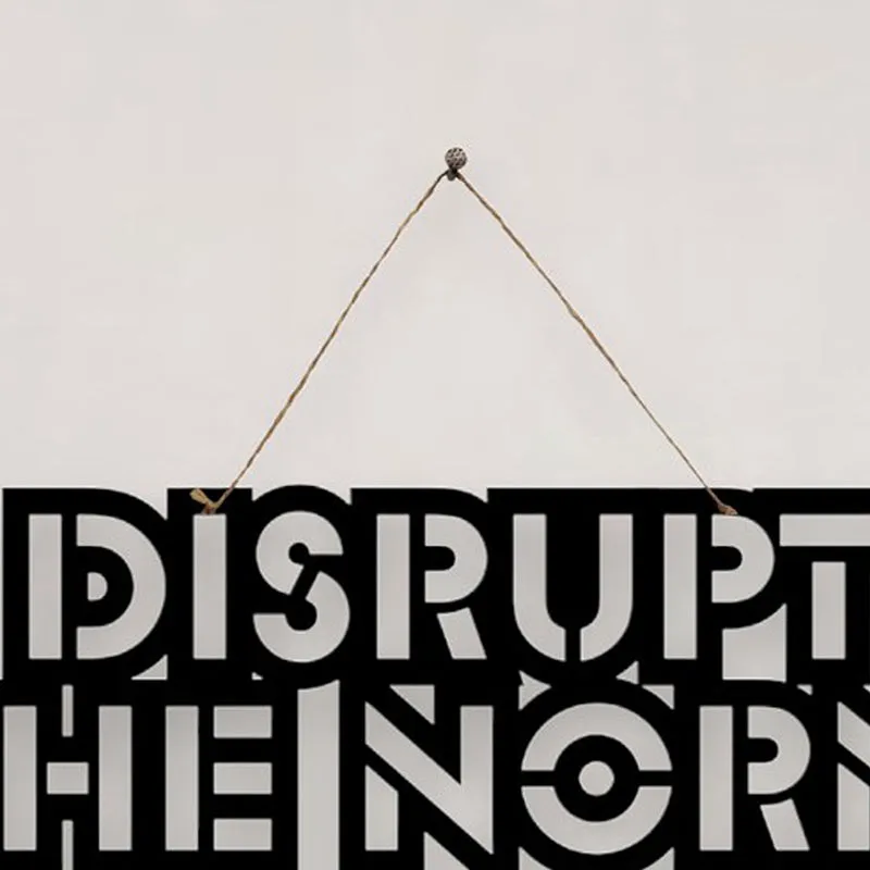Disrupt The Norm Mild Steel Wall Accent media 4