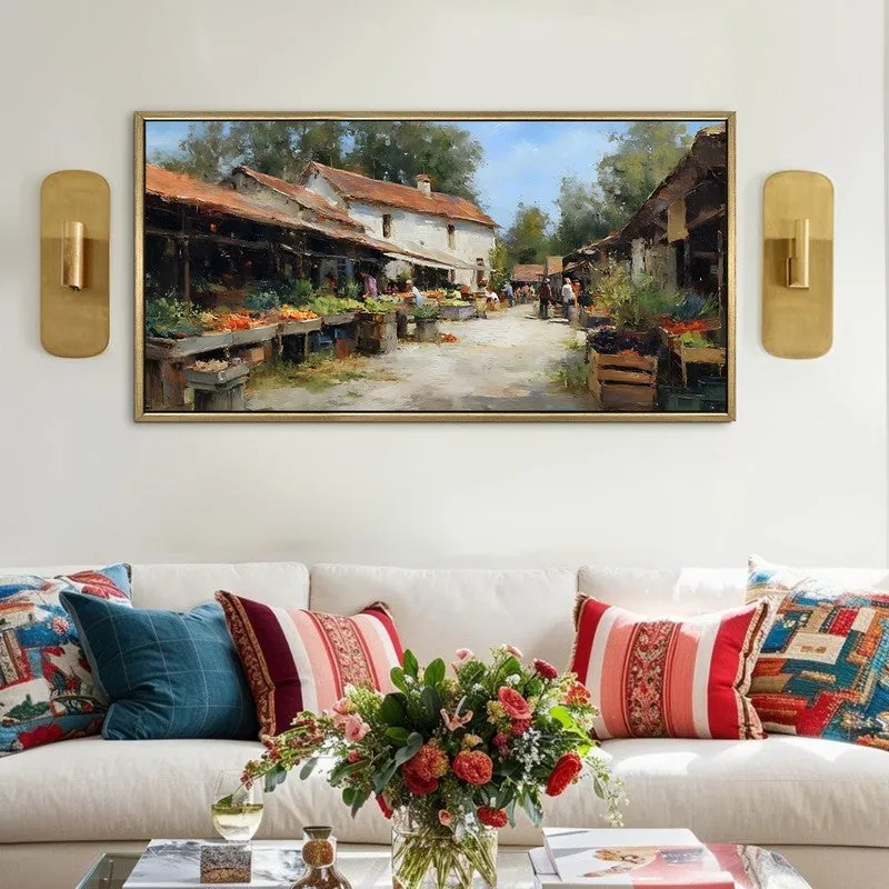 European Rustic Veggie Stall Wall Art media 1