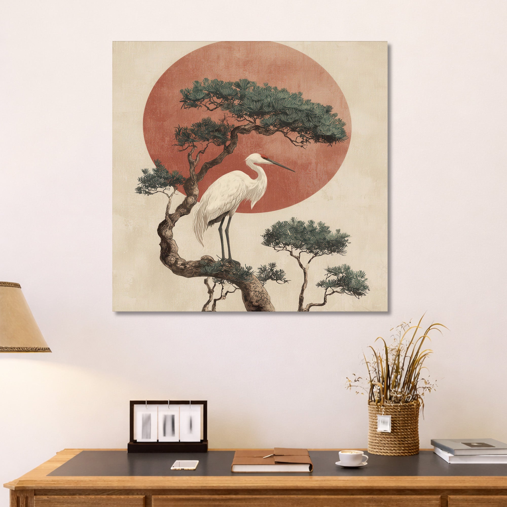 Serene Bonsai Canvas Wall Art media 3
