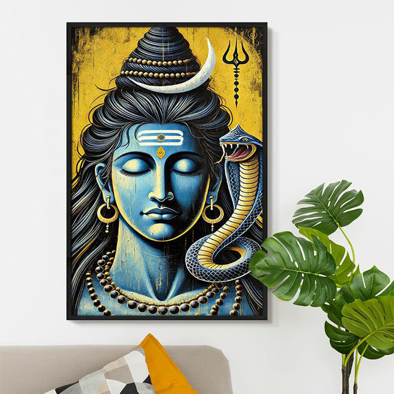 Silent Reverie Wall Painting With Frame media 5