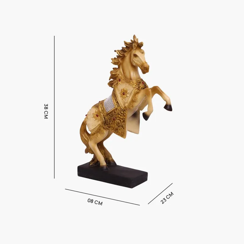 Regal Horse Polyresin Showpiece (13 inches) media 5