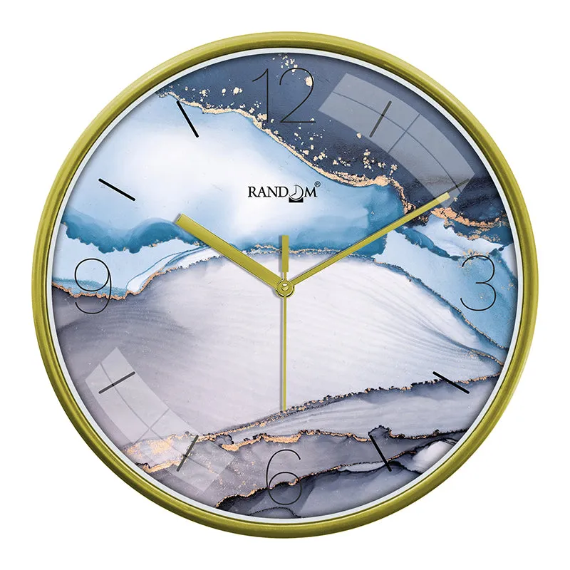 Veins Of Gold Plastic Wall Clock media 6