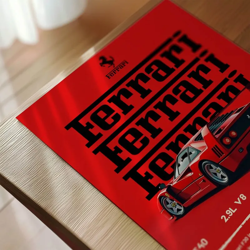 Ferrari F40 Wall Poster media 6