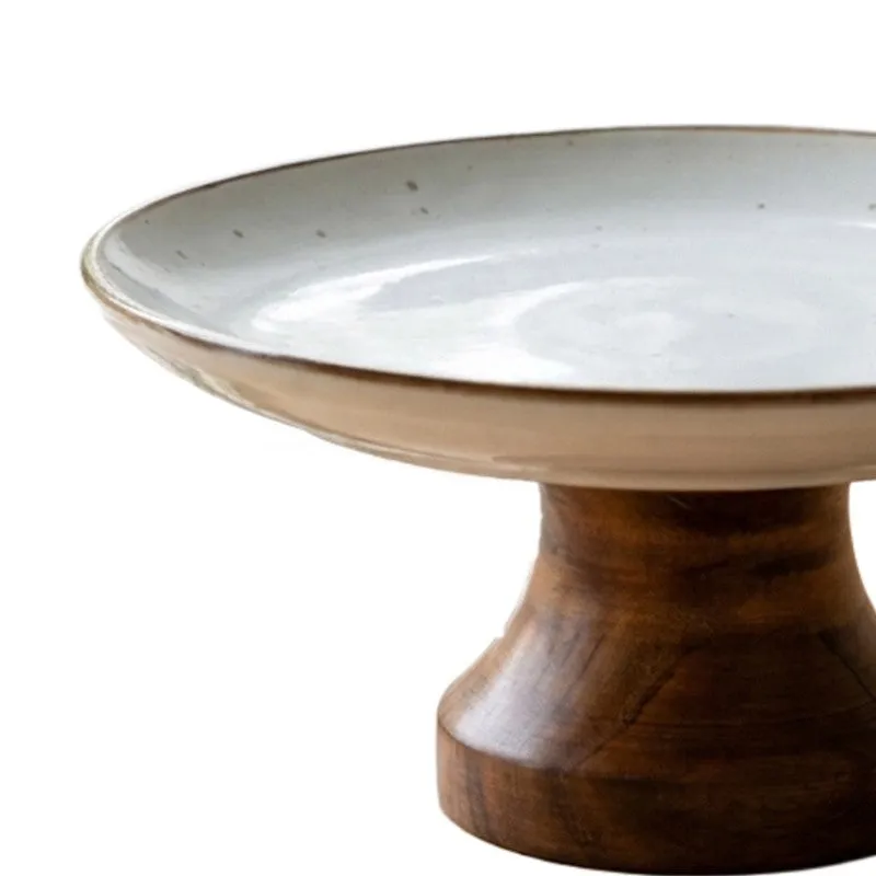 Border Round Ceramic Cake Stand media 5