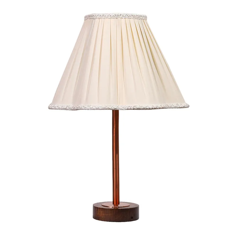 Pleatra Rodin Wooden Table Lamp - White media 4