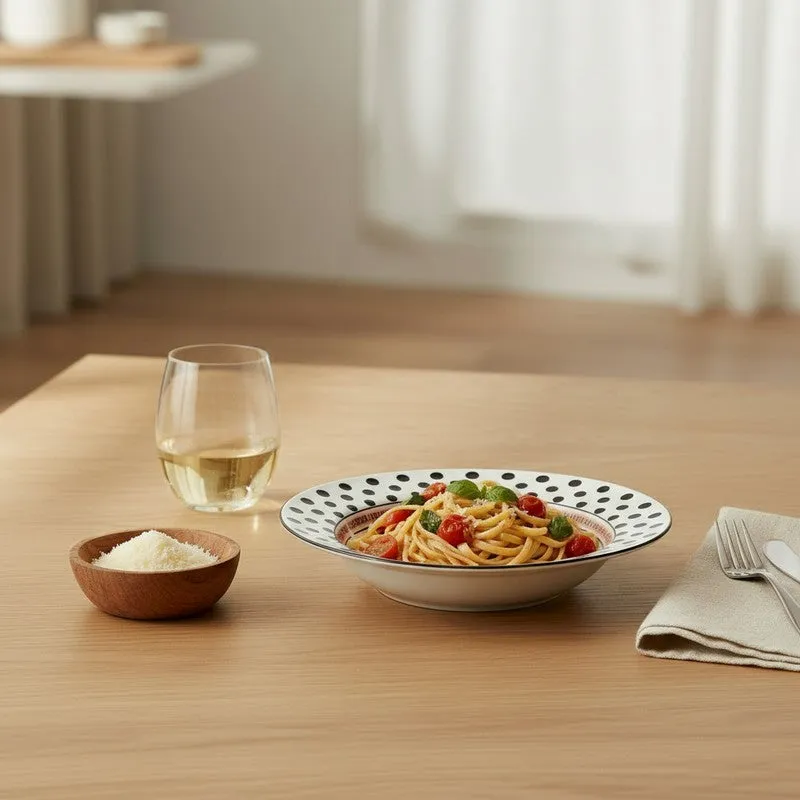 Taste Charm Ceramic Pasta Plate media 3