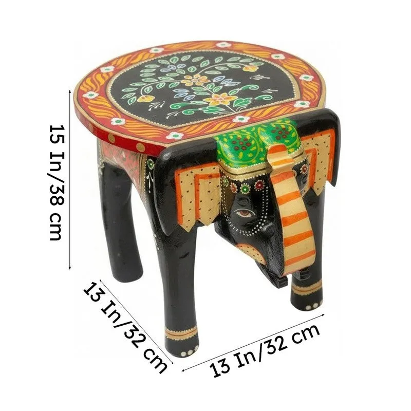 Virex Color Art Mango Wood Stool media 7