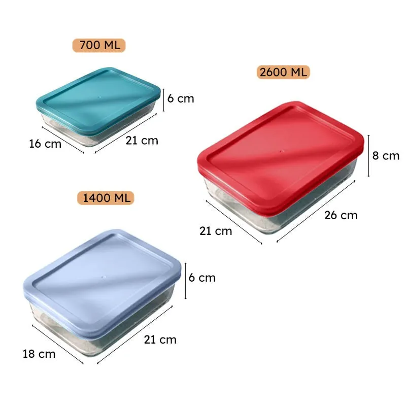 Potsa Nidora Transparent Storage Container - Set Of Three media 8