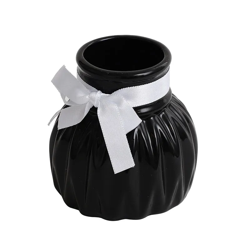 Faire Carve Ceramic Vase - Black media 4