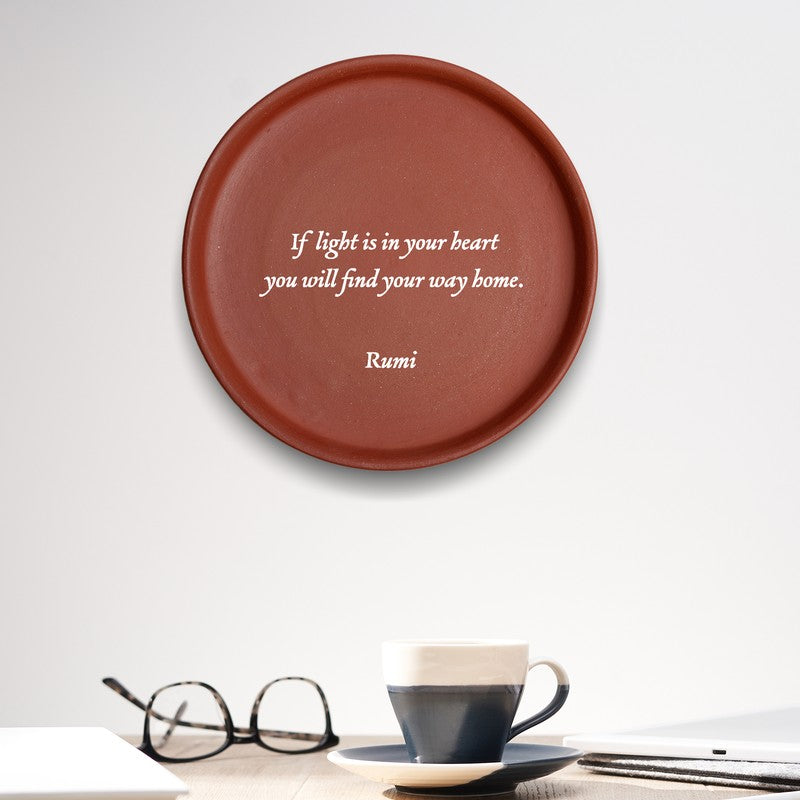 Find Your Way Terracotta Wall Plate