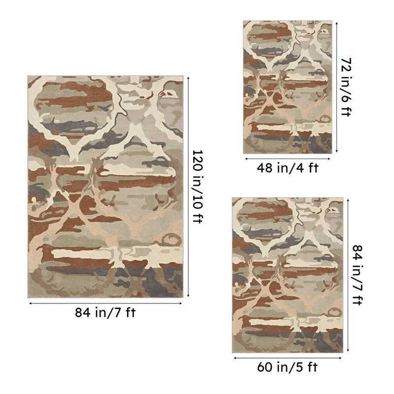 Veles Hand Tufted Abstract Wool & Nylon Carpet - Grey media 15