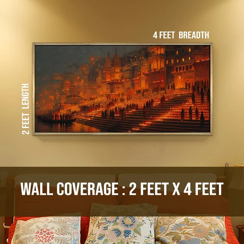 Aglow Ghats of Kashi Wall Art media 8