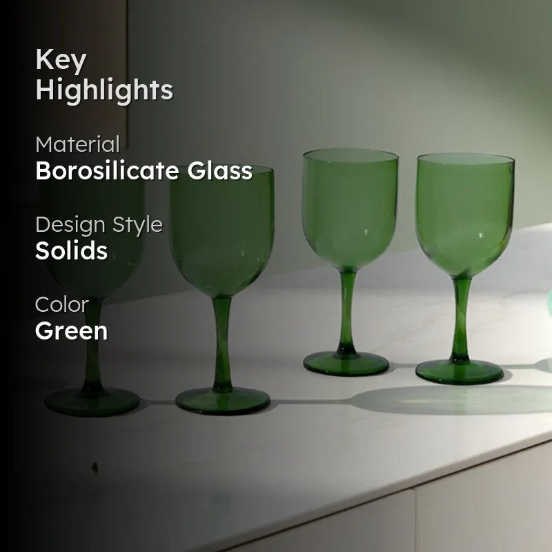 Ocean Mist Goblet Glasses(280 mL) - Set Of Four media 2