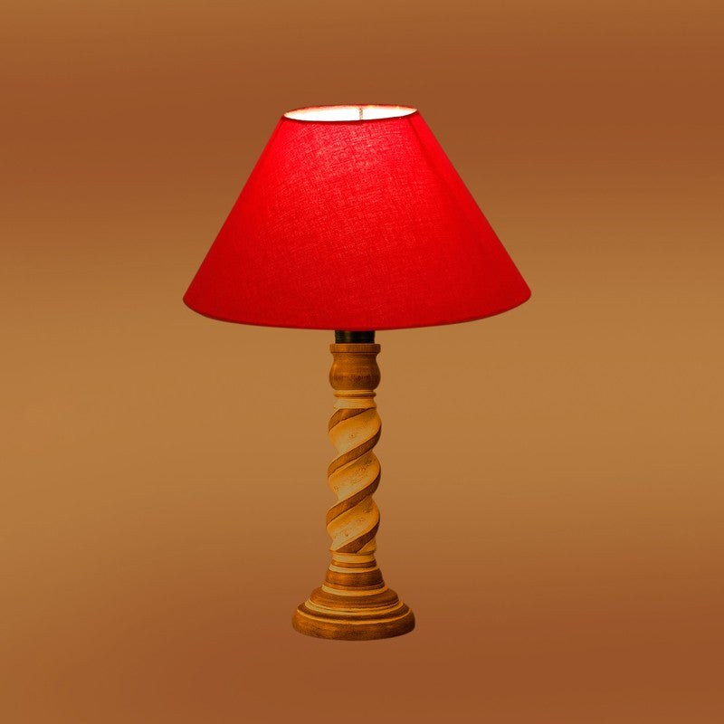 Modera Elno Wooden Table Lamp - Red media 7