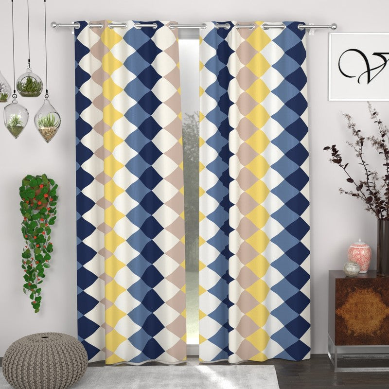 Angle Flow Panel Curtains - Set of Two