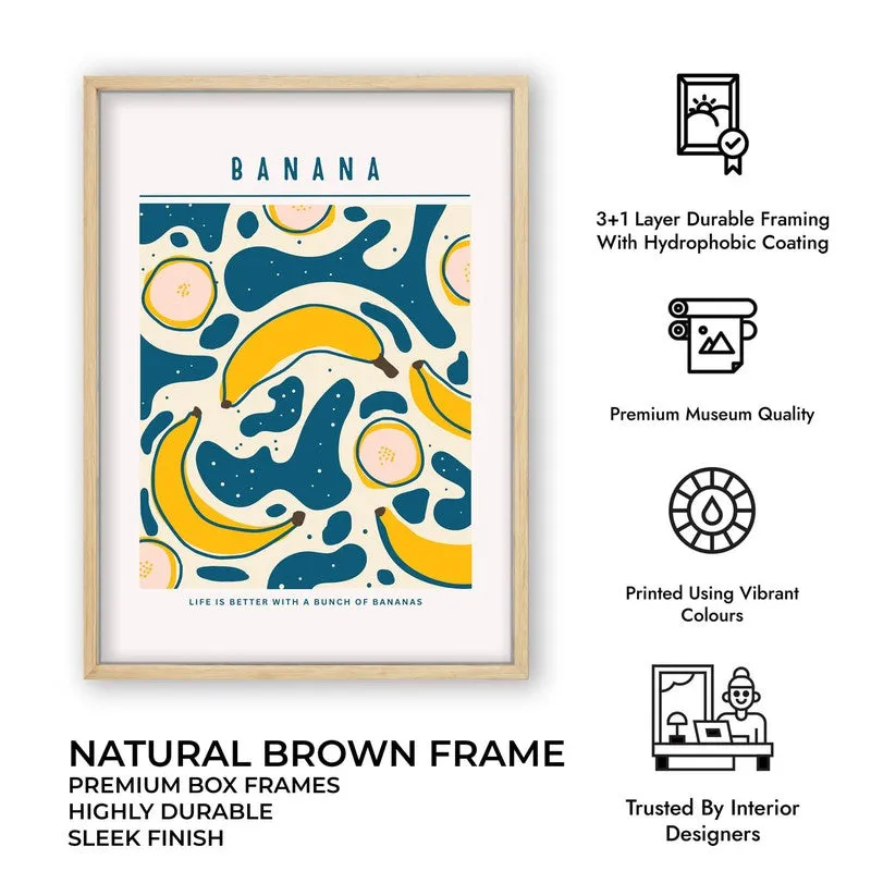 Abstract Fruit Archival Canvas Wall Art - Brown media 12