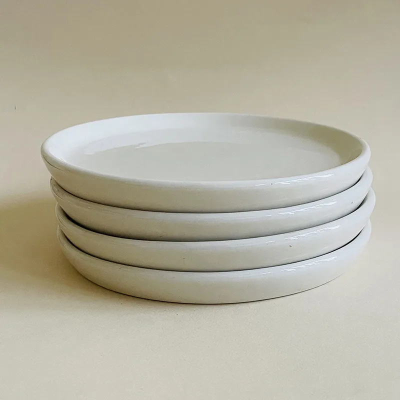 Aurale Ceramic Quarter Plate (White) - Set Of Four media 1