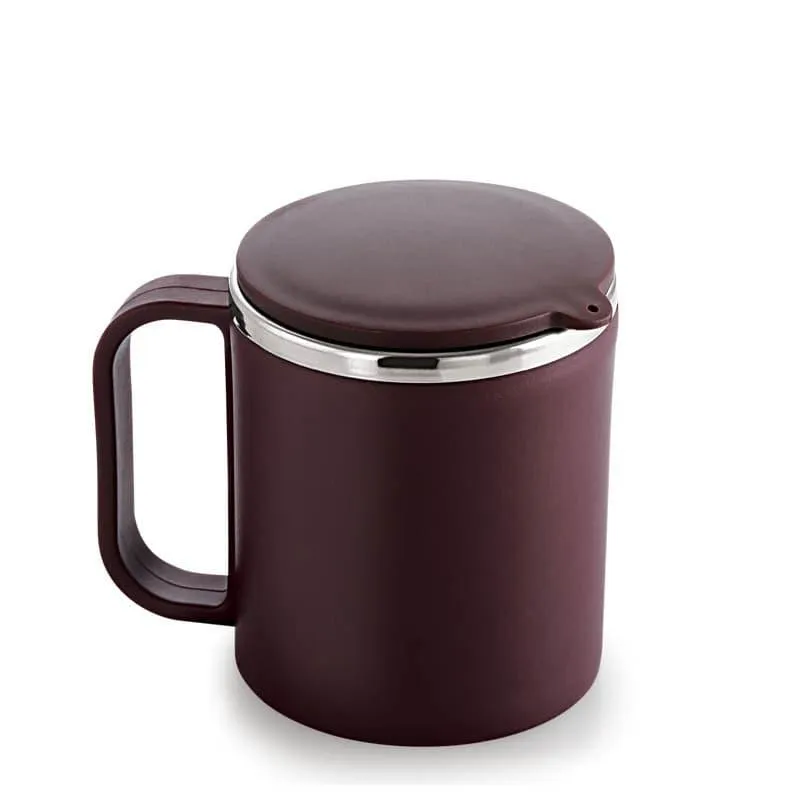 Festa Stainless Steel Coffee Mug (180 mL Each/Brown) - Set of Two media 5