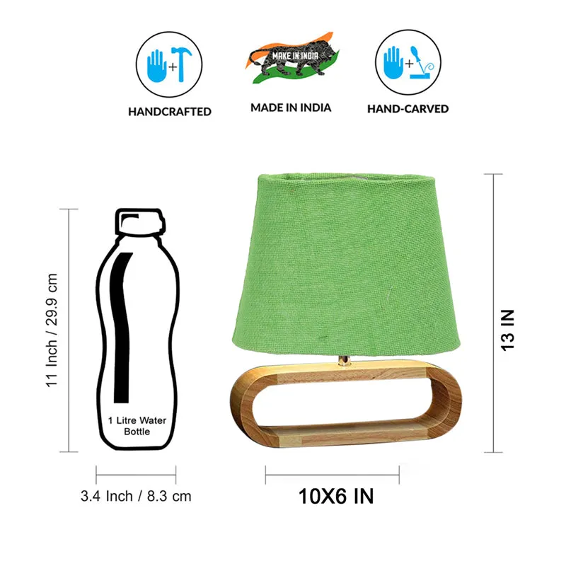 Sienna Glow Jute Table Lamp - Green,Brown media 8