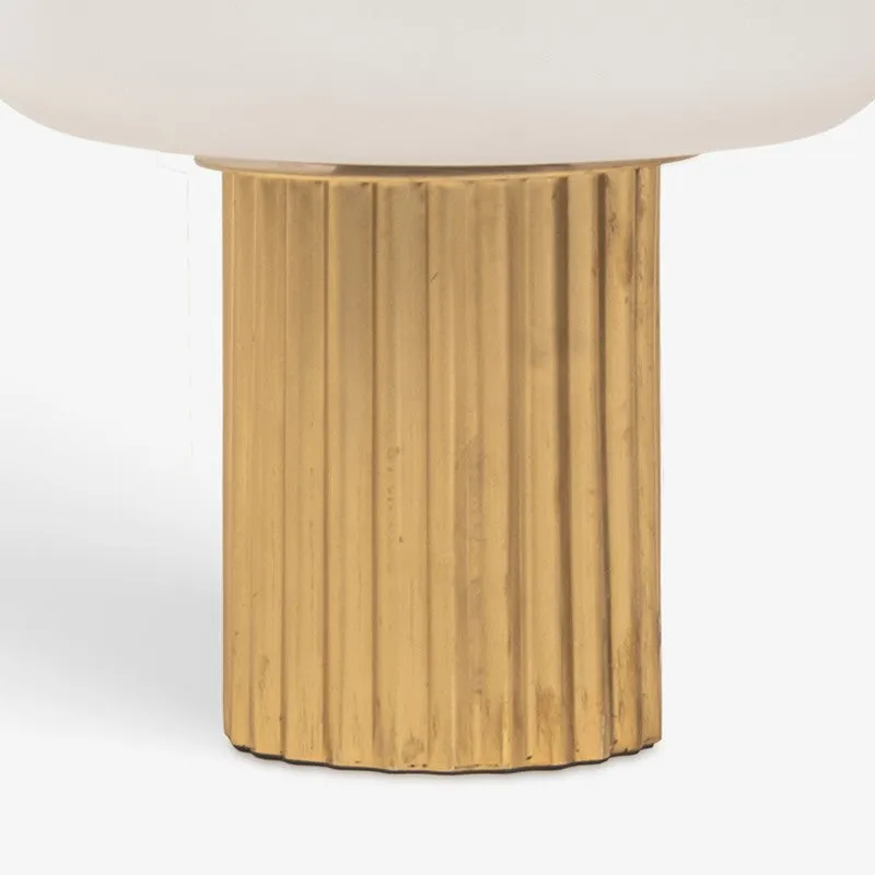 Orange Tree Glided Glass Table Lamp - White,Gold media 8