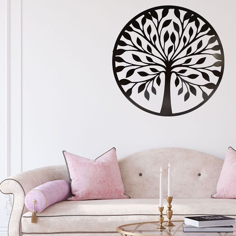 Tree Of Truth Black Iron Wall Accent