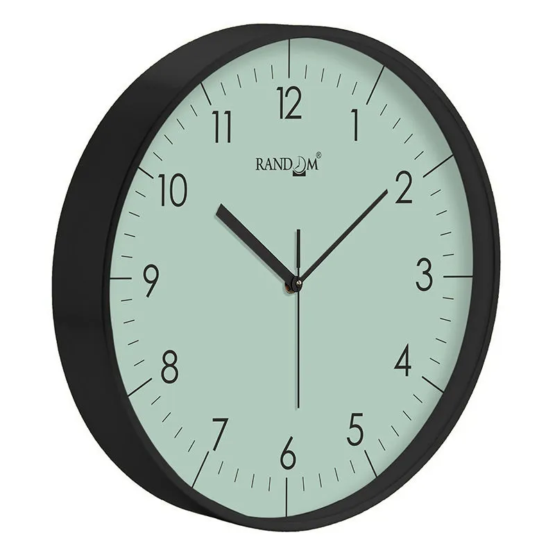 Benot Black Analog Wall Clock - Sea Foam Green media 4
