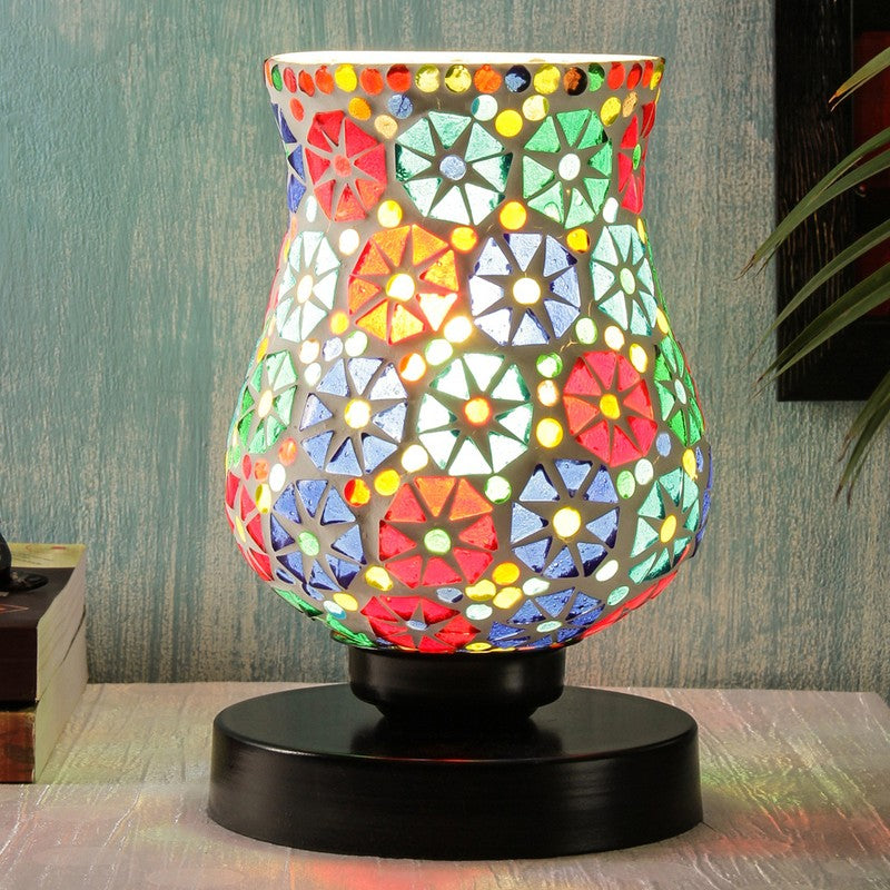 Moonixa Mosaic Glass Table Lamp - Multicolor