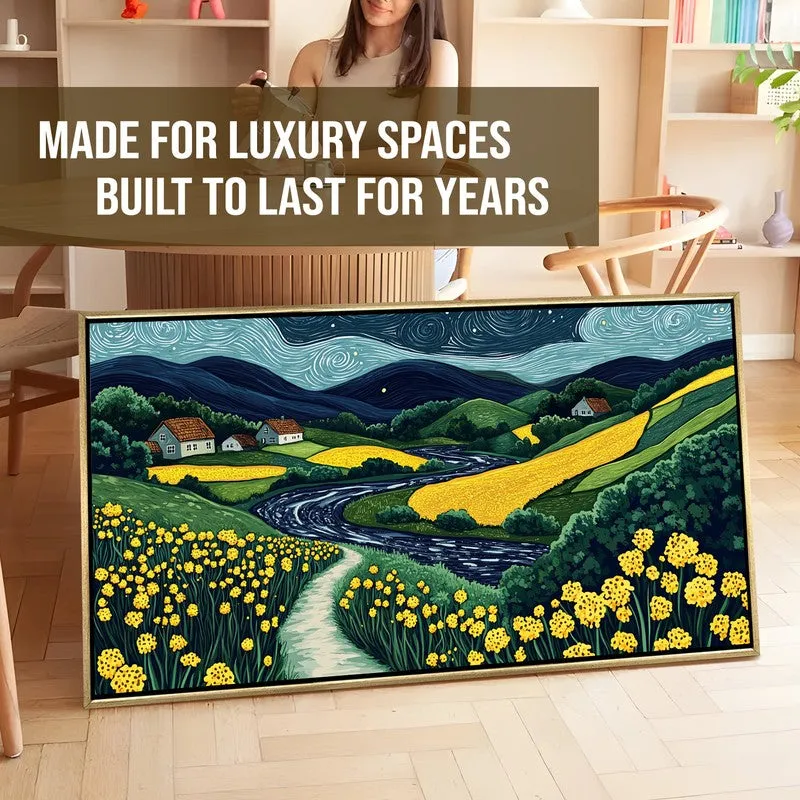 Astral Canvas Wall Painting With Frame media 7