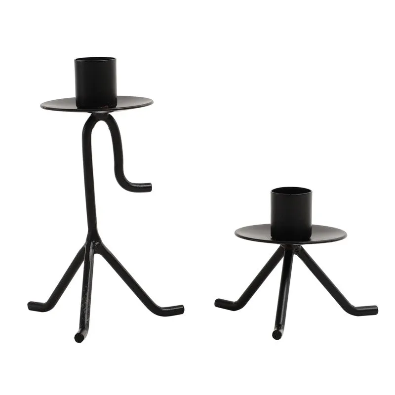 Marquesa Glow Black Candle Holders - Set Of Two media 5