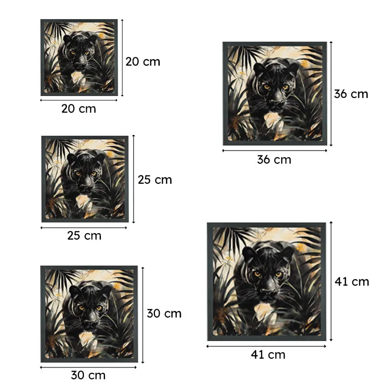Panther Gaze Wall Art With Resin Frame media 8
