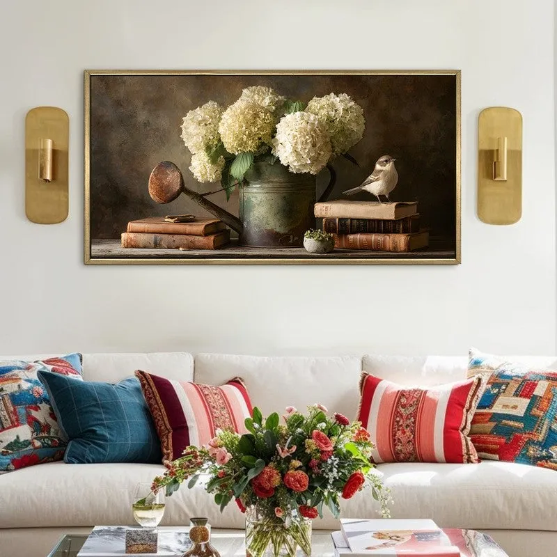 Classic Haven Canvas Wall Painting With Frame media 1
