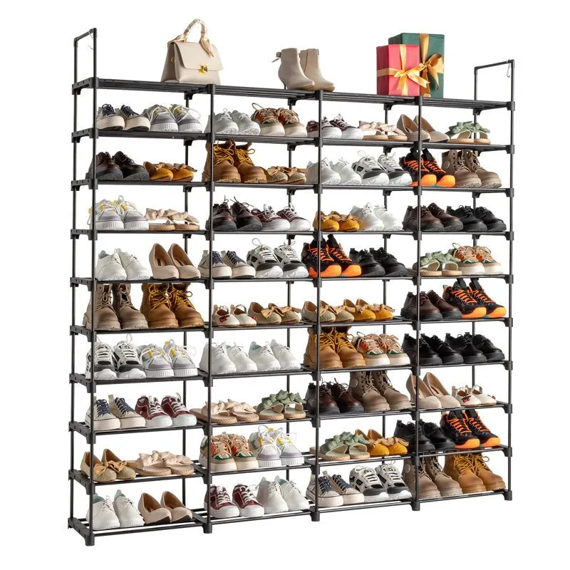 Clean Metal Shoe Rack - Black media 4