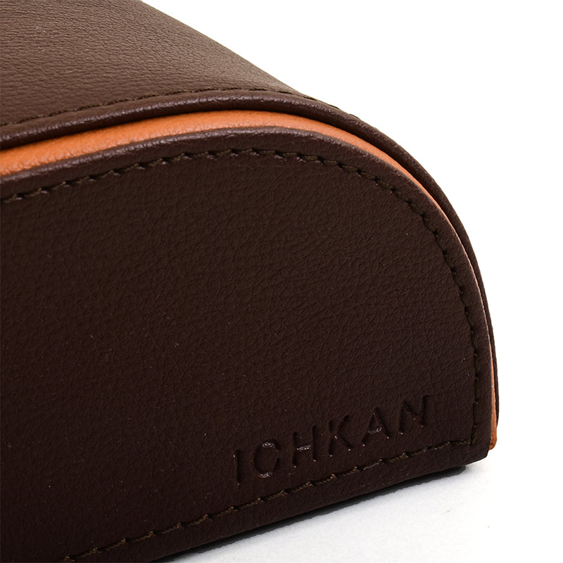 Tisca Curve Faux Leather Tissue Box - Brown media 5